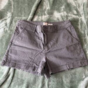 a new day Gray High-Waist Cotton Shorts